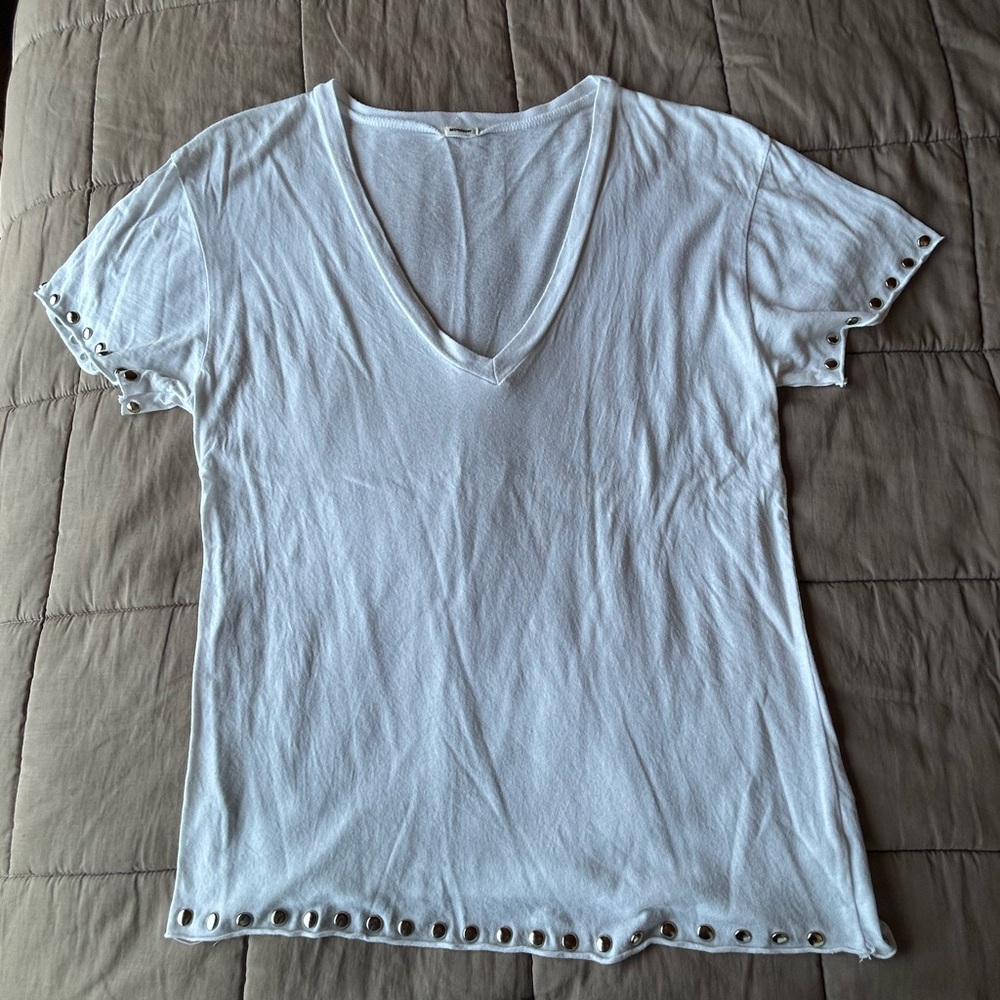 Monrow deep V-neck tee